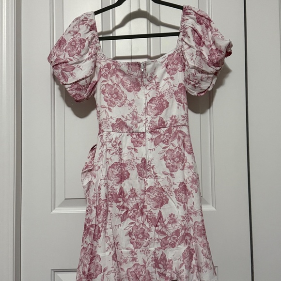 TRIXXI Pink & White Floral Dress - Picture 3 of 4